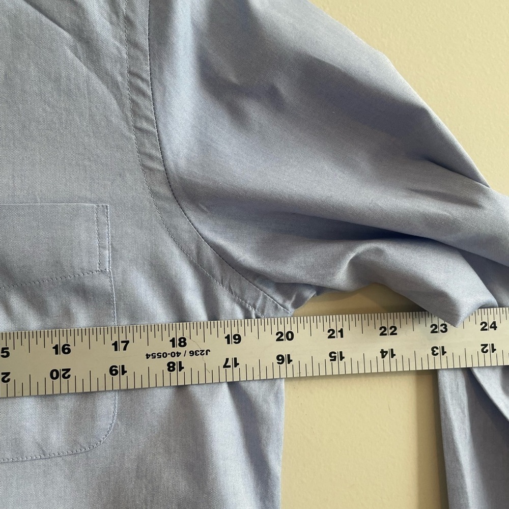 Coach 1941 Tailored Button Down Long Sleeve Shirt Top Blue Women’s Sz 12 Preppy - Picture 11 of 13